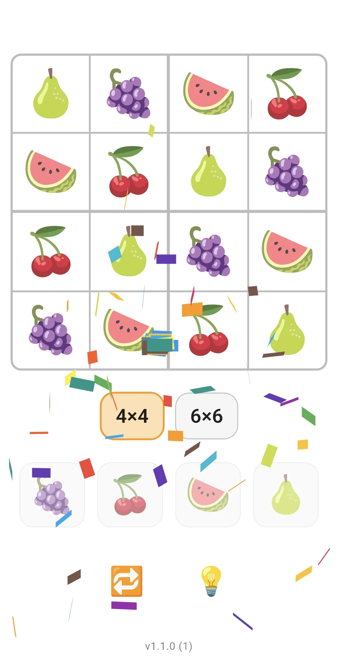 Sudoku Fun4Kids confetti celebration after solving