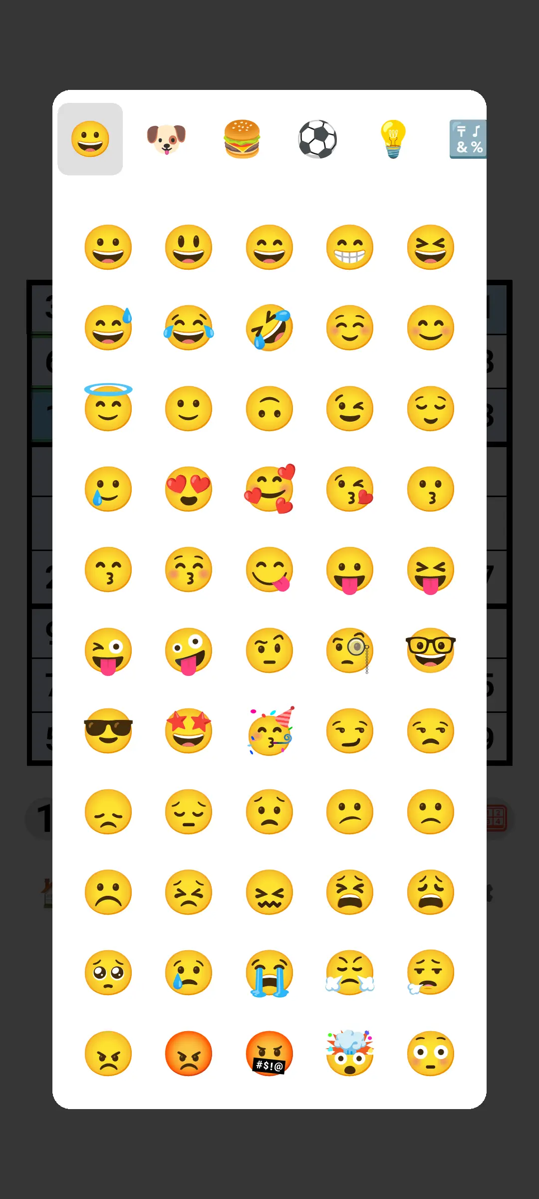 SudokuVerse symbols dialog